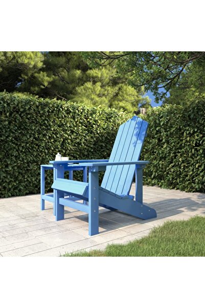 Concept Adirondack garden chair, aqua blue, HDPE