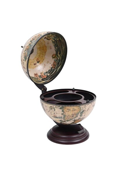 Concept Θήκη για μπουκάλια κρασιού σε σχήμα σφαίρας, λευκή, από ευκάλυπτο