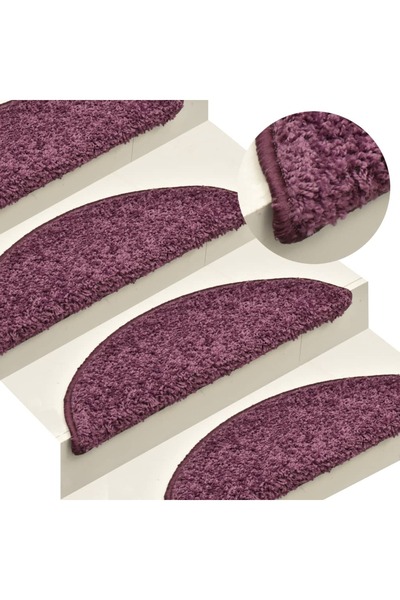 Concept Πατάκια σκαλοπατιών, 15 τεμάχια. σκούρο μωβ, 65x21x4 εκ.