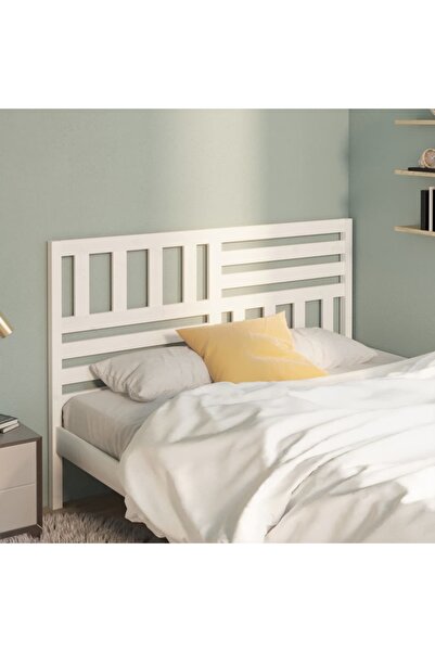 Concept Tăblie de pat, alb, 146x4x100 cm, lemn masiv de pin