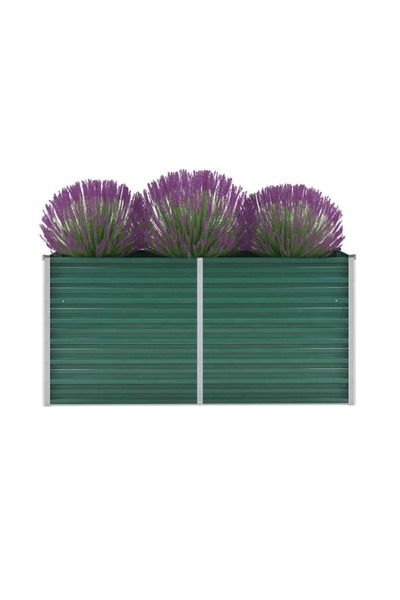 Concept Strat înălțat de grădină, verde, 160x40x77 cm, oțel galvanizat