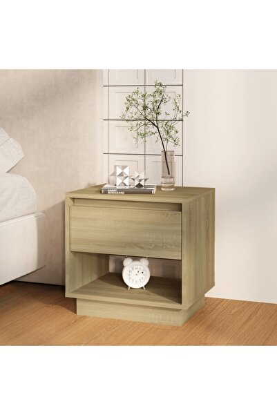 Concept Κομοδίνο, δρυς sonoma, 45x34x44 cm, μοριοσανίδα