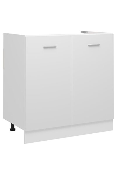 Concept Sink base cabinet, white, 80 x 46 x 81.5 cm, chipboard