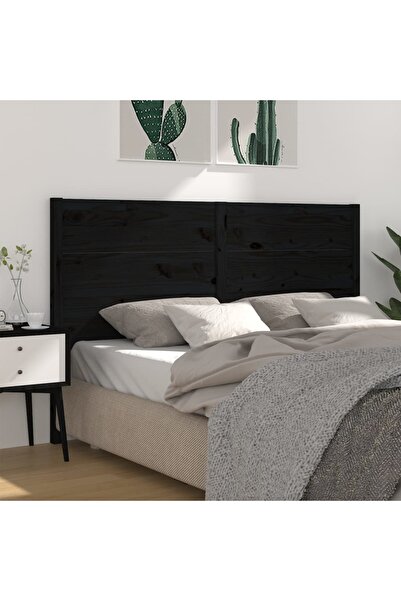 Concept Κομοδίνο, μαύρο, 126x4x100 cm, μασίφ ξύλο πεύκου