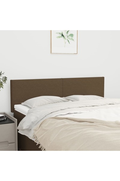 Concept Κομοδίνα, 2 τεμ., σκούρο καφέ, 72x5x78/88 cm, ύφασμα