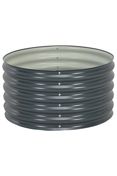 Concept Υπερυψωμένο παρτέρι κήπου, γκρι 80 x 80 x 44 cm, γαλβανισμένο ατσάλι