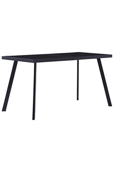 Concept Τραπέζι κουζίνας, μαύρο, 140 x 70 x 75 cm, σκληρυμένο γυαλί