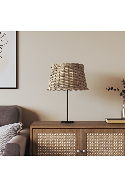 Concept Καπέλο φωτιστικού, καφέ, Ø45x28 cm, ψάθα