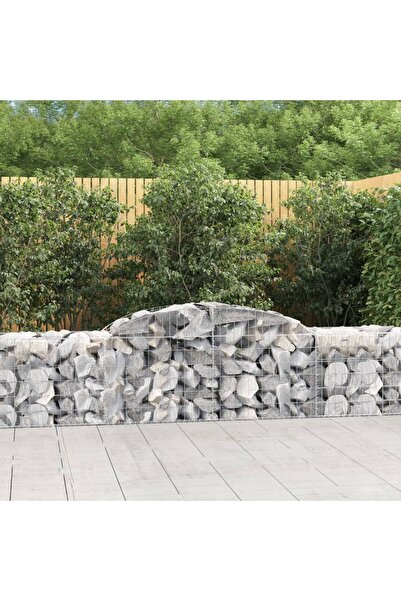 Concept Coșuri gabion arcuite 8 buc, 300x50x60/80 cm, fier galvanizat