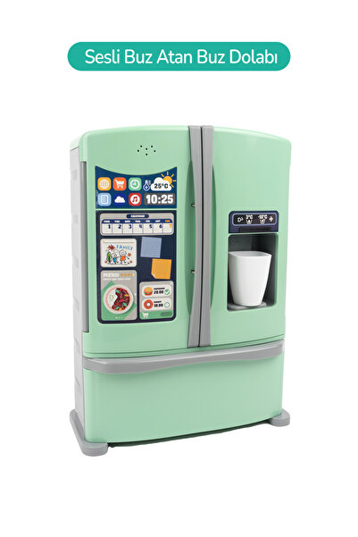 Vardem Sesli Aksesuarlı Oyuncak Buzdolabı