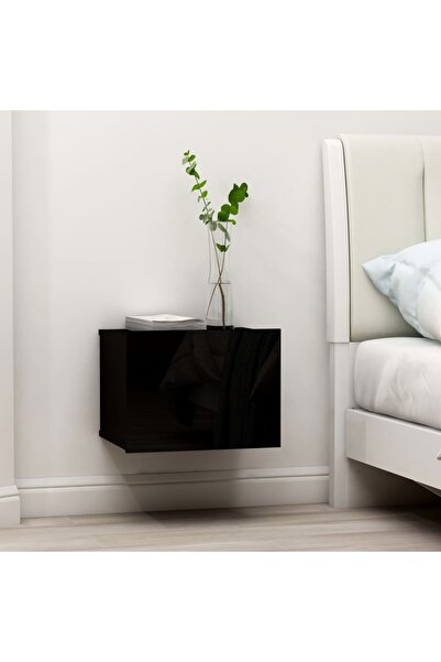 Concept Noptieră, negru, 40 x 30 x 30 cm, PAL