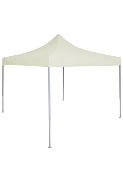 Concept Cort de petrecere pliabil profesional, crem, 2 x 2 m, oțel