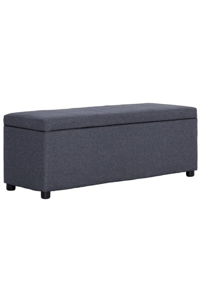 Concept Πάγκος, αποθηκευτικός χώρος, σκούρο γκρι, 116 cm Πολυεστέρας