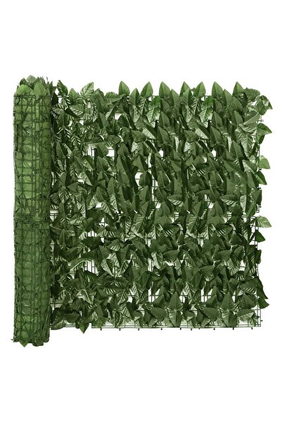 Concept Paravan de balcon, frunze verde închis, 400x75 cm