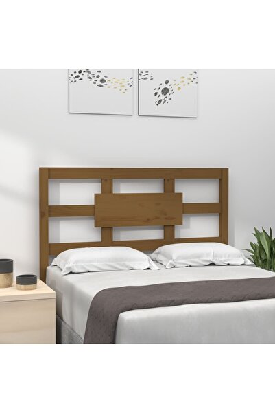 Concept Κομοδίνο, μελί καφέ, 95,5x4x100 εκ., μασίφ ξύλο πεύκου