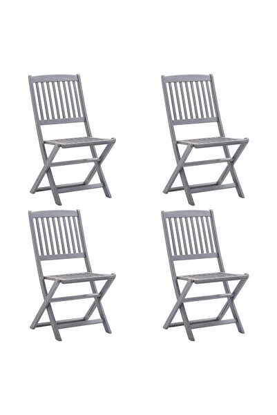 Concept Scaune pliabile de exterior, 4 buc., lemn masiv de acacia