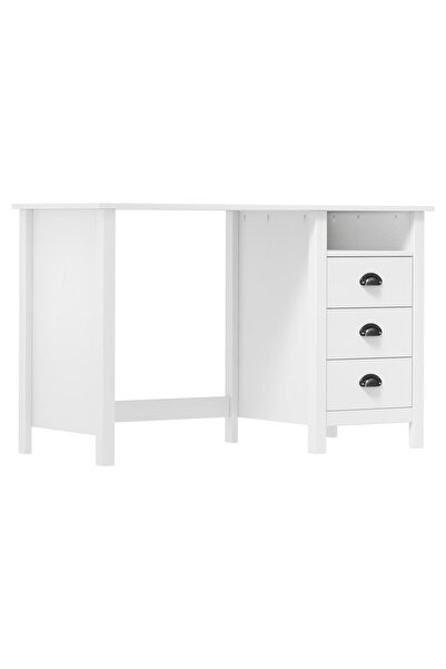 Concept Γραφείο Hill Range με 3 συρτάρια, 120x50x74 cm, μασίφ ξύλο πεύκου