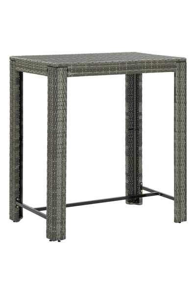 Concept Τραπέζι μπαρ κήπου, γκρι, 100 x 60,5 x 110,5 cm, πολυρατάν