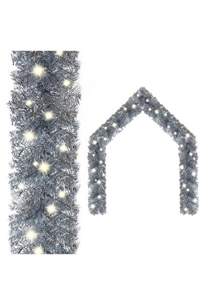 Concept Ghirlandă de Crăciun cu lumini LED, argintiu, 10 m