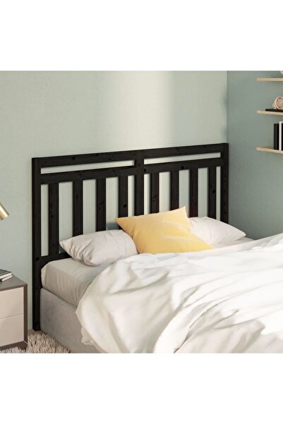 Concept Κομοδίνο, μαύρο, 126x4x100 cm, μασίφ ξύλο πεύκου