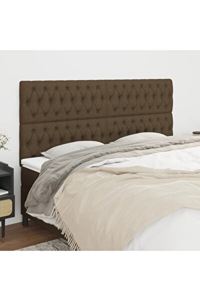 Concept Κομοδίνα, 4 τεμάχια, σκούρο καφέ, 100x7x78/88 cm, ύφασμα