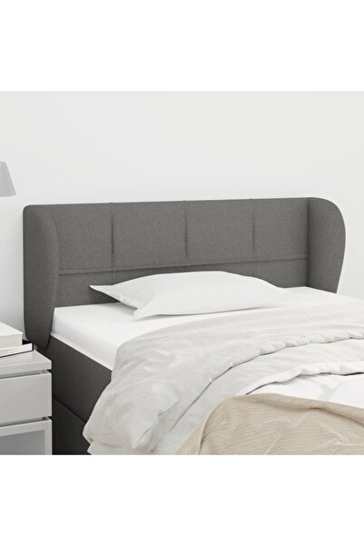 Concept Κεφαλάρι σκούρο γκρι με φτερά 93x23x78/88 εκ. ύφασμα