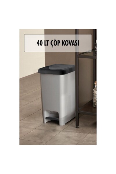 sylar 40 Liter Push Trash Can
