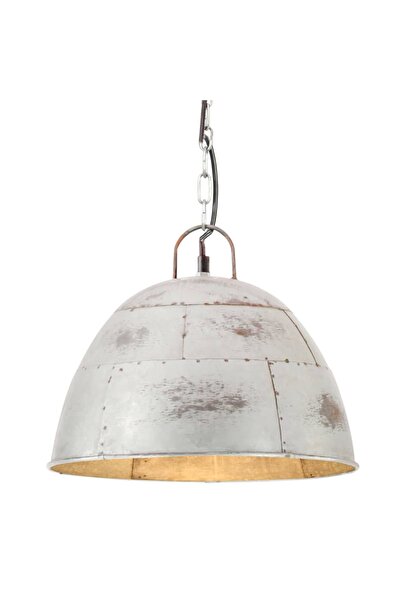 Concept Lustră industrială vintage, 25 W, argintiu, rotund, 31 cm E27