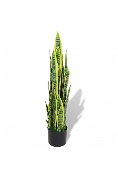 Concept Τεχνητό φυτό Γλώσσα Πεθεράς με γλάστρα, 90 cm, πράσινο