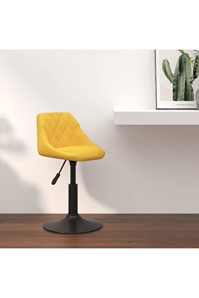 Concept Σκαμπό μπαρ, κίτρινο μουσταρδί, Βελούδο