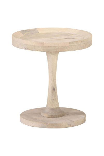 Concept Βοηθητικό τραπέζι, Ø40 x 45 cm, μασίφ ξύλο μάνγκο