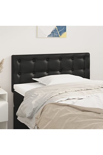 Concept Tăblie de pat, negru, 90x5x78/88 cm, piele ecologică