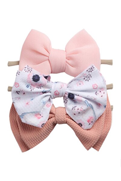 Bambimici طوق رأس مونا للأطفال مزين بفيونكات من شرائط متنوعة - متعدد الألوان،...