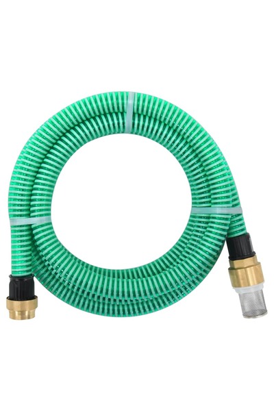 Concept Σωλήνας αναρρόφησης, ορειχάλκινοι σύνδεσμοι, πράσινος, 15 m, 25 mm