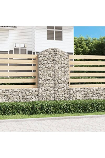 Concept Coș gabion arcuit, 100x50x180/200 cm, fier galvanizat