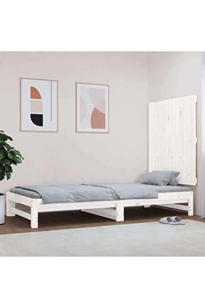 Concept Κεφαλάρι τοίχου, λευκό, 82,5x3x90 cm, μασίφ ξύλο πεύκου