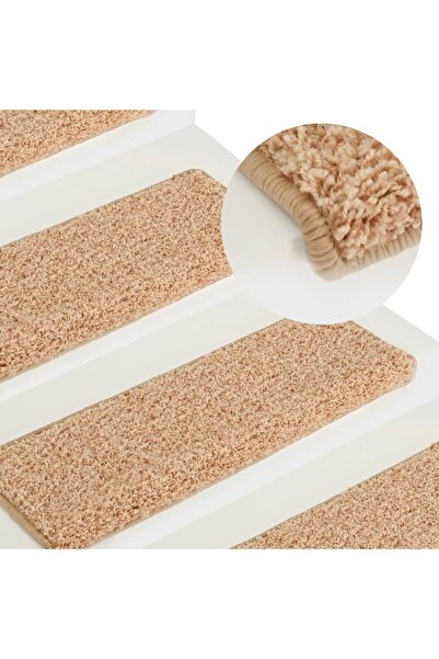 Concept Covorașe trepte de scară, 15 buc., auriu, 65 x 25 cm