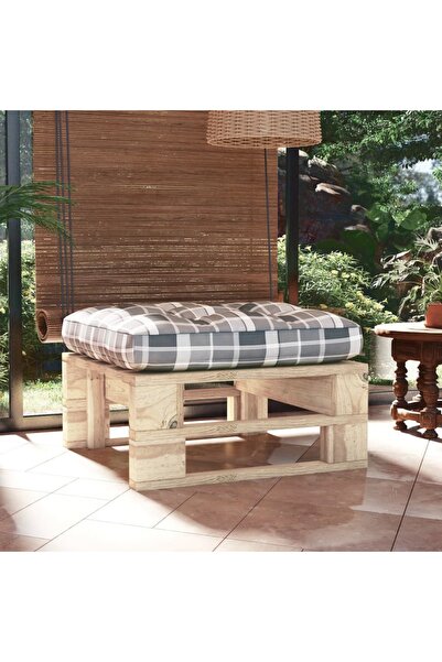 Concept Taburet din paleți de grădină, lemn de pin tratat