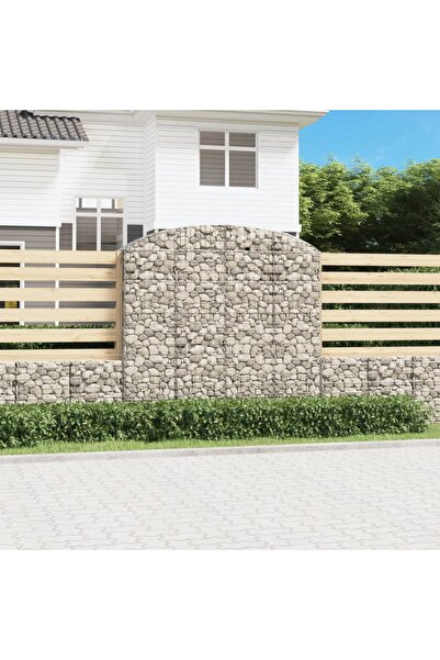 Concept Τοξωτό καλάθι συρματοκιβωτίων, 200x50x180/200 cm, γαλβανισμένος σίδηρος