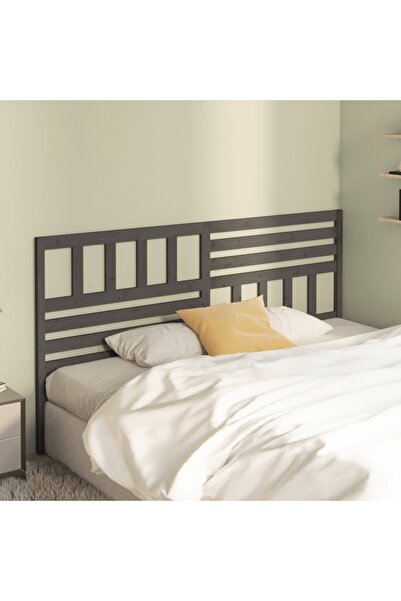 Concept Κομοδίνο, γκρι, 206x4x100 cm, μασίφ ξύλο πεύκου