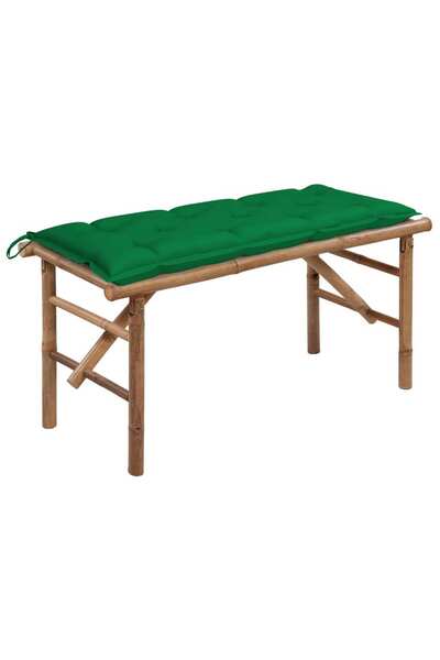 Concept Πτυσσόμενο παγκάκι κήπου με Μαξιλάρι, 118 εκ., από Μπαμπού