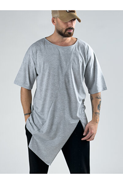 COCOPELLI Asymmetrical Gray Men's T-Shirt Coc2992