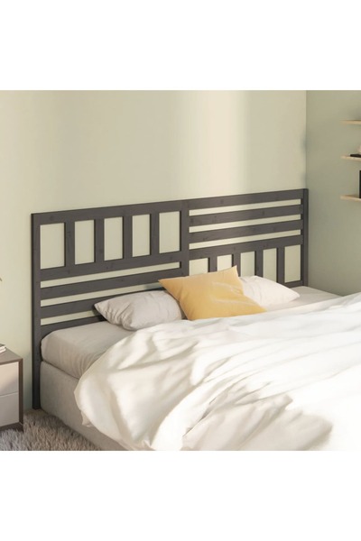 Concept Κομοδίνο, γκρι, 186x4x100 cm, μασίφ ξύλο πεύκου