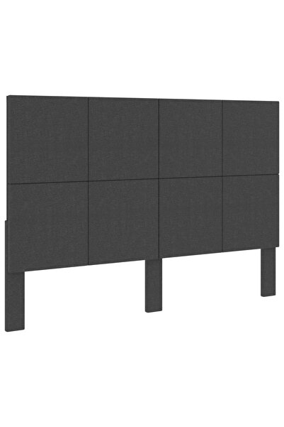 Concept Tăblie de pat, gri închis, 180 x 200 cm, material textil