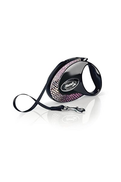 Flexi Glam S Size Black 3Mt Ribbon Leash