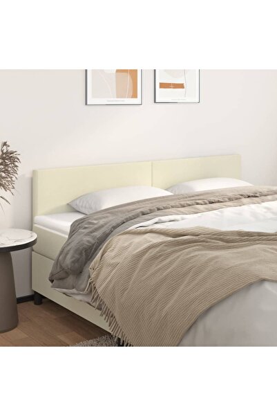 Concept Tăblii de pat, 2 buc., crem, 80x5x78/88 cm, piele ecologică