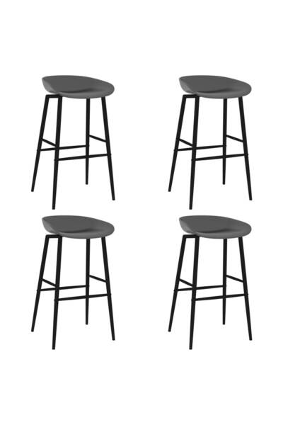 Concept Σκαμπό μπαρ, 4 τεμ., γκρι