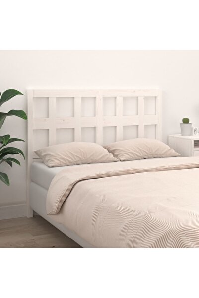 Concept Tăblie de pat, alb, 125,5x4x100 cm, lemn masiv de pin