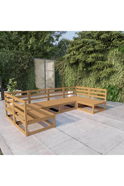 Concept Set mobilier de grădină, 6 piese, lemn masiv de pin