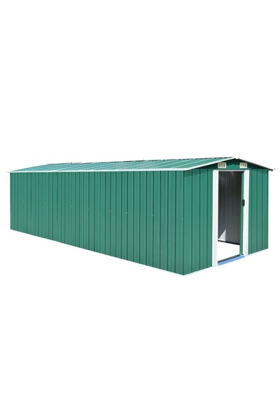 Concept Αποθήκη κήπου, 257 x 580 x 181 cm, μεταλλική, πράσινη